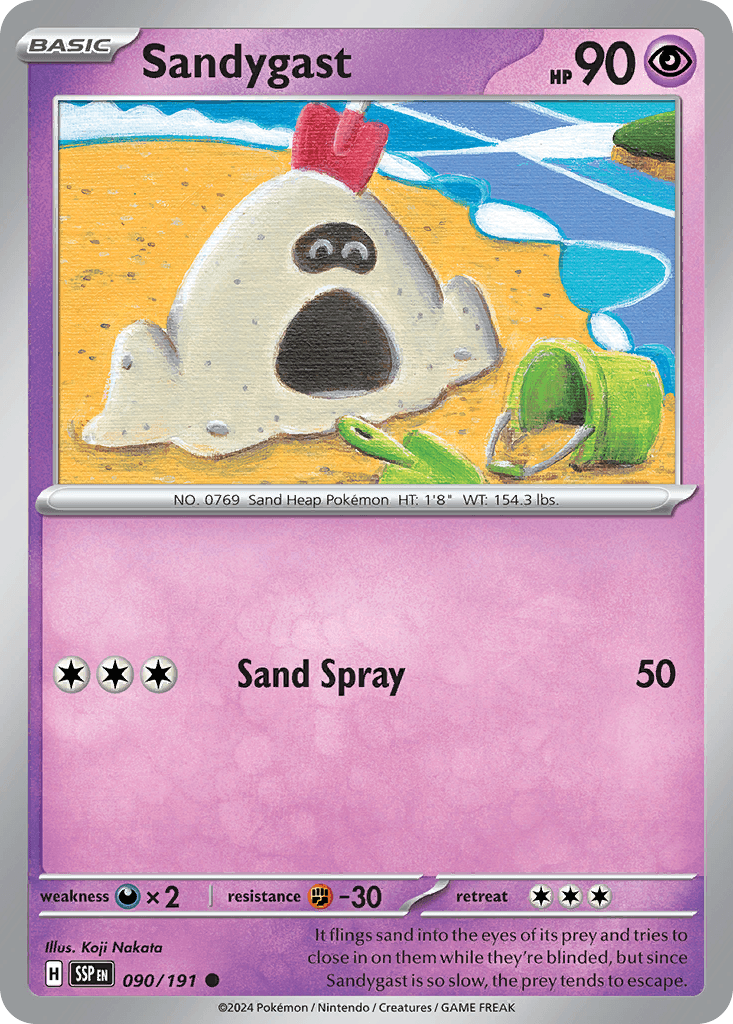 Sandygast Surging Sparks card