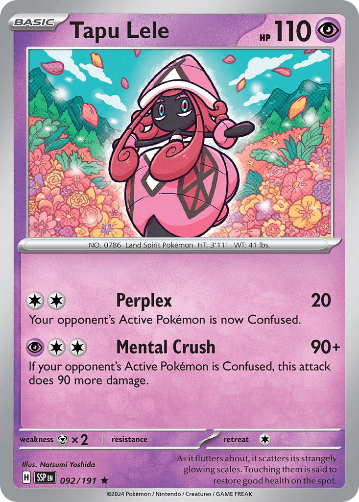 Tapu Lele Surging Sparks card