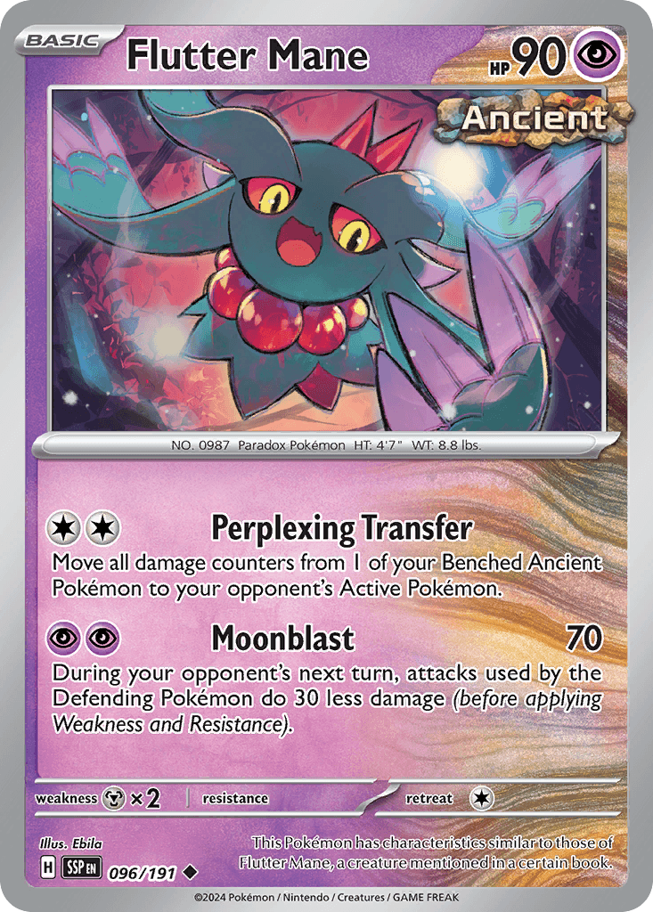 Flutter Mane Surging Sparks card