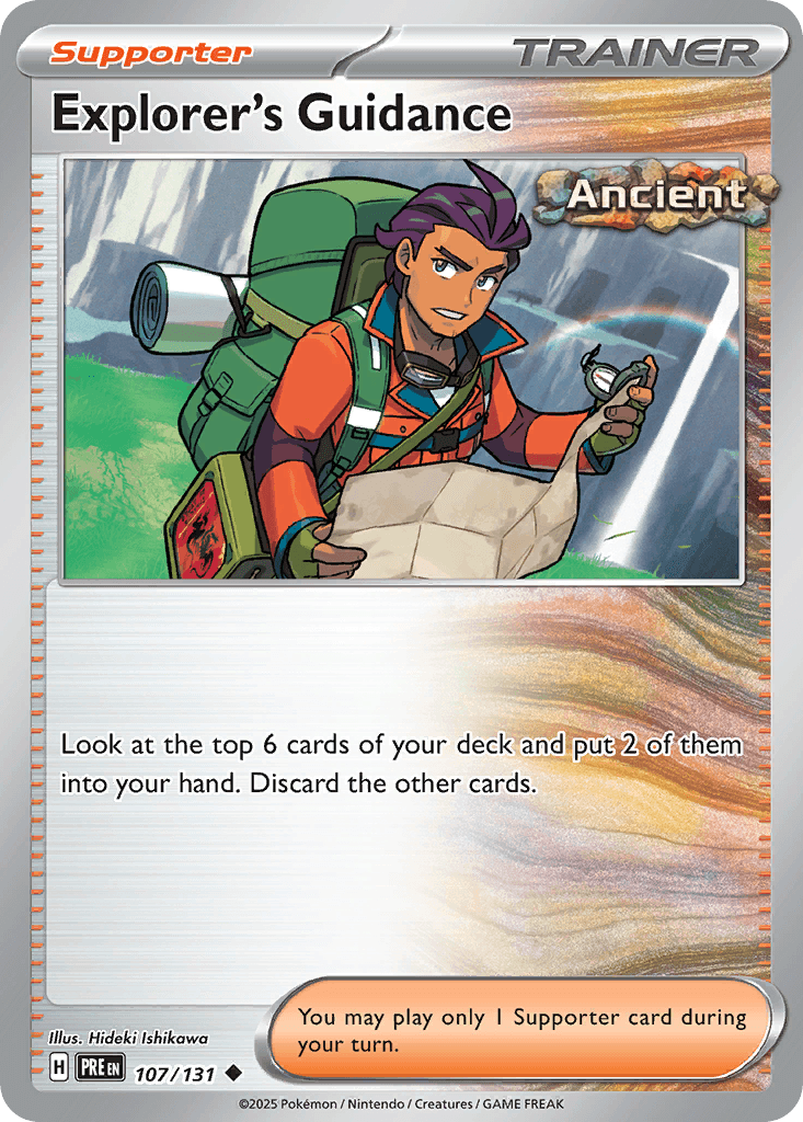 Explorer's Guidance Prismatic Evolutions card