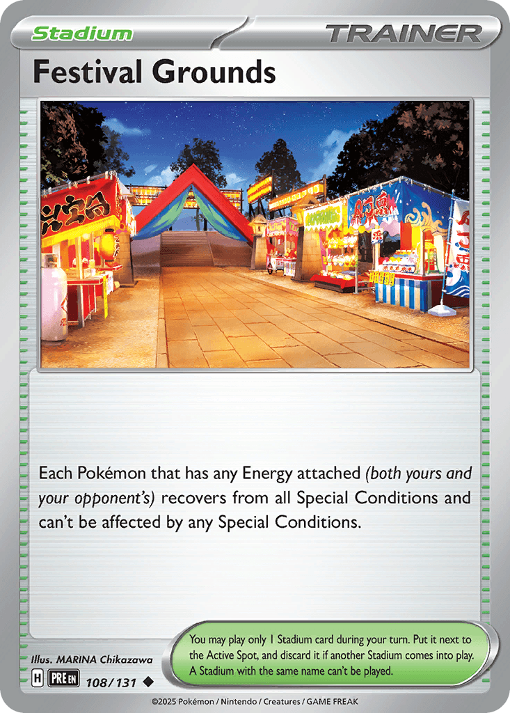 Festival Grounds Prismatic Evolutions card