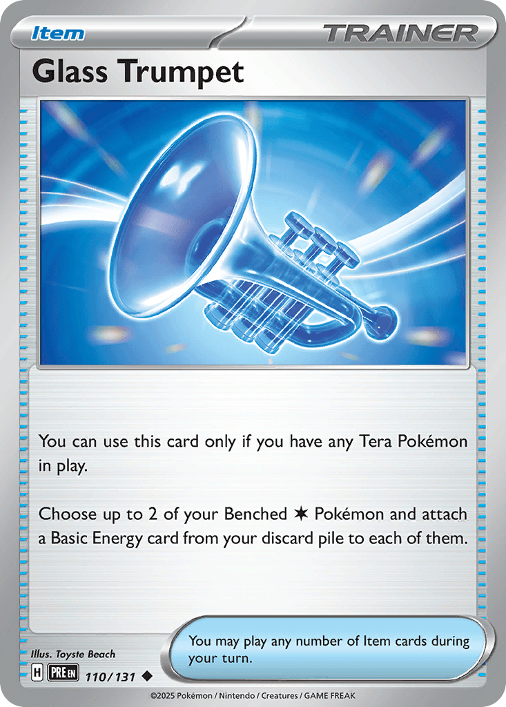 Glass Trumpet Prismatic Evolutions card