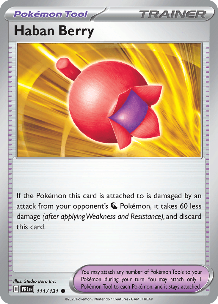 Haban Berry Prismatic Evolutions card