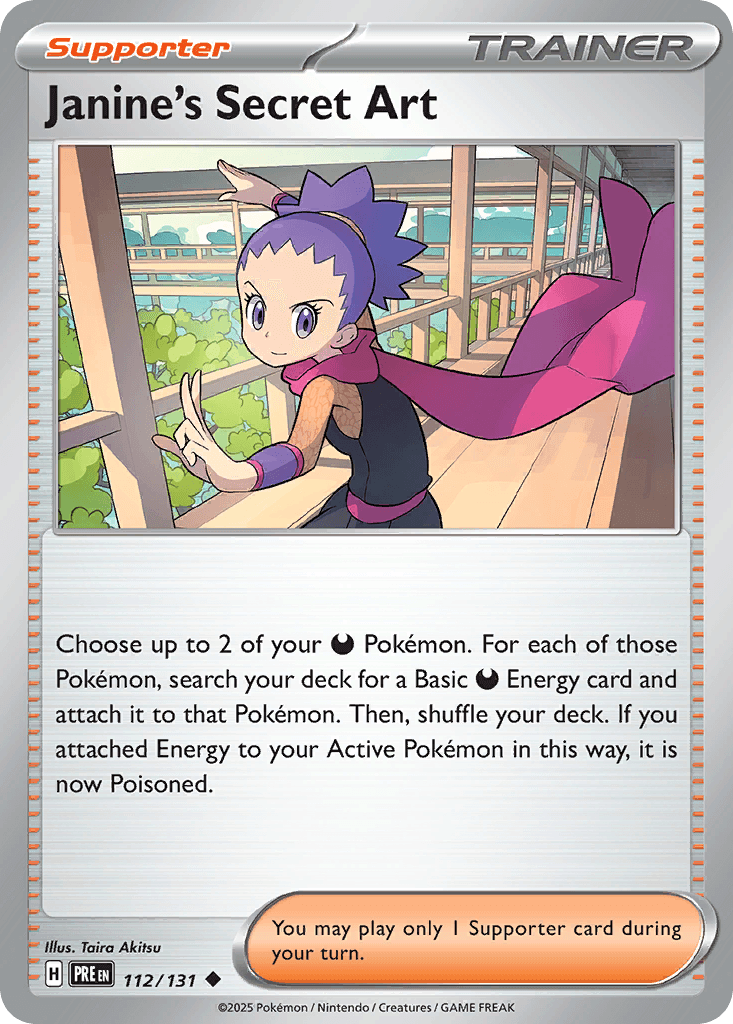 Janine's Secret Art Prismatic Evolutions card