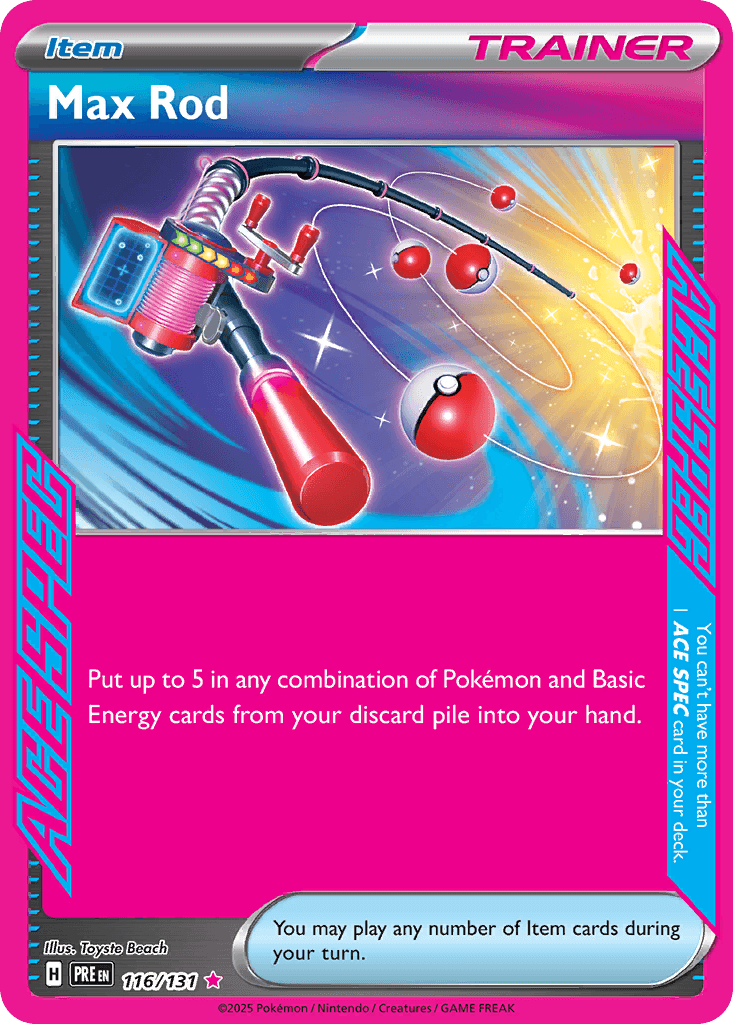 Max Rod Prismatic Evolutions card