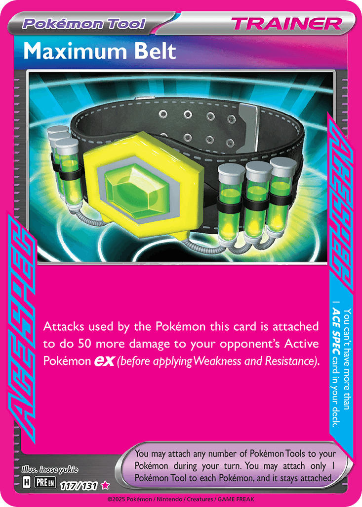 Maximum Belt Prismatic Evolutions card