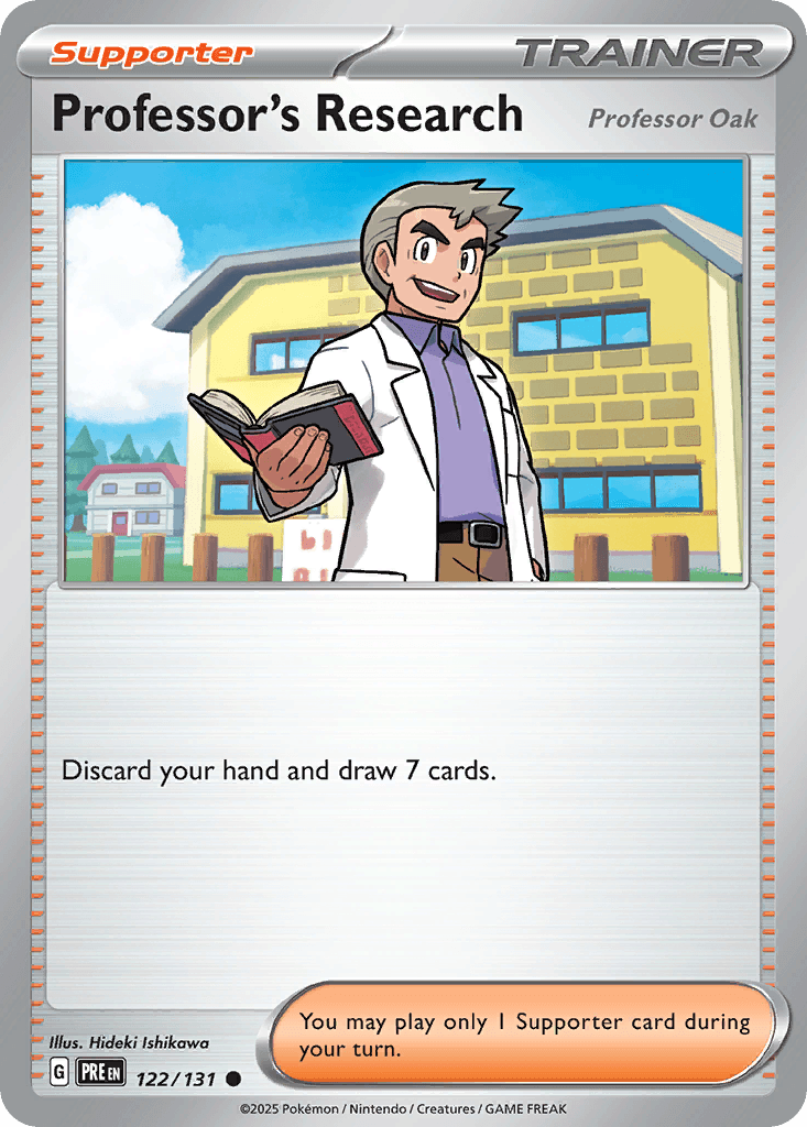 Professor's Research Prismatic Evolutions card