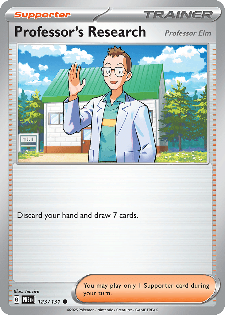 Professor's Research Prismatic Evolutions card