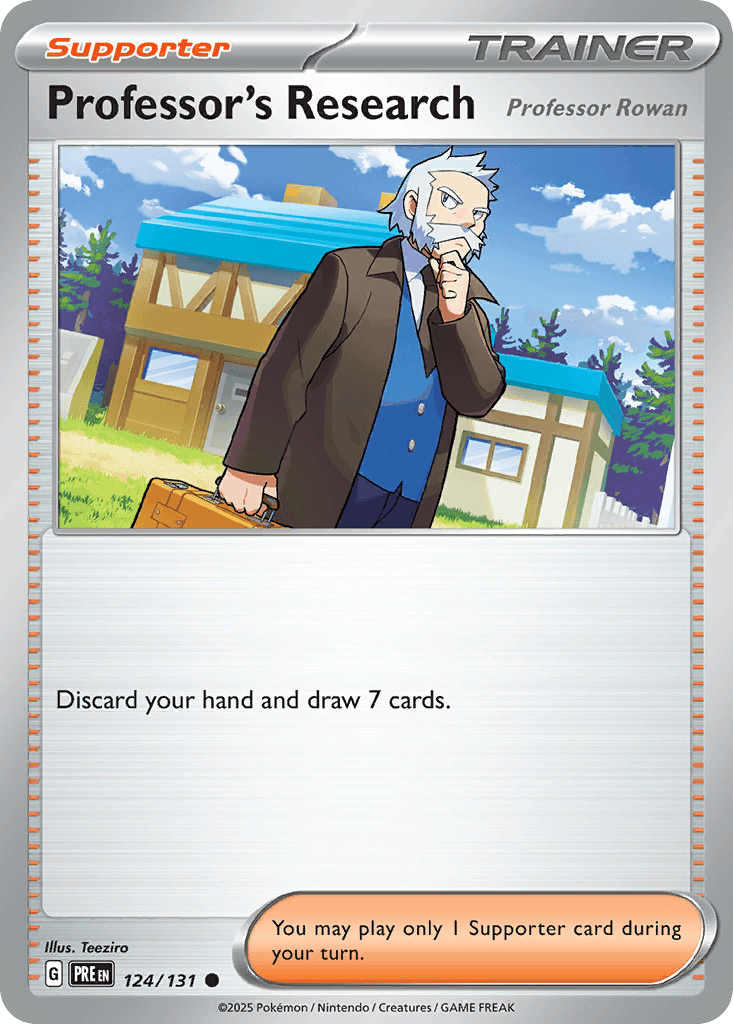 Professor's Research Prismatic Evolutions card