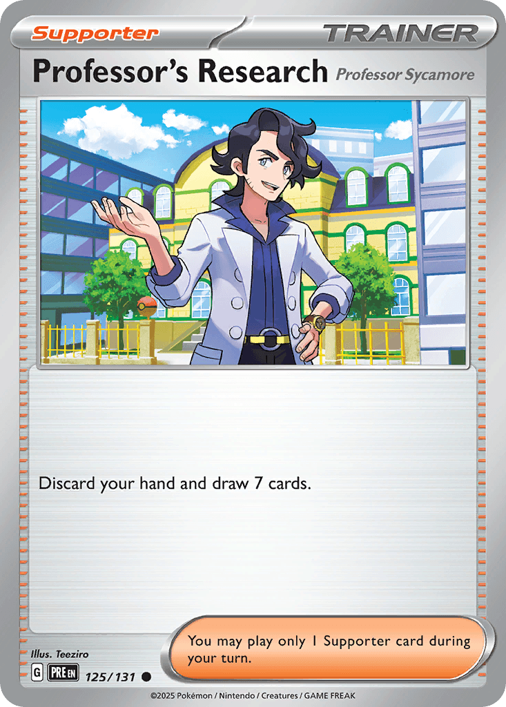 Professor's Research Prismatic Evolutions card