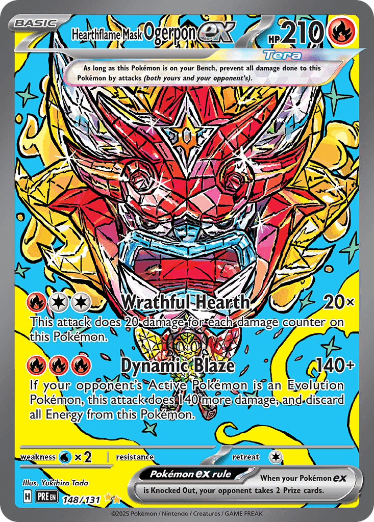 Hearthflame Mask Ogerpon ex Prismatic Evolutions card