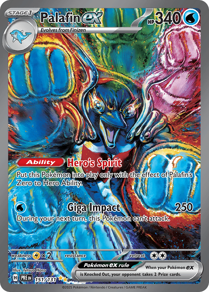 Palafin ex Prismatic Evolutions card