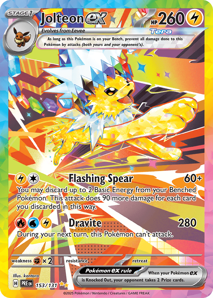 Jolteon ex 寶可夢 card