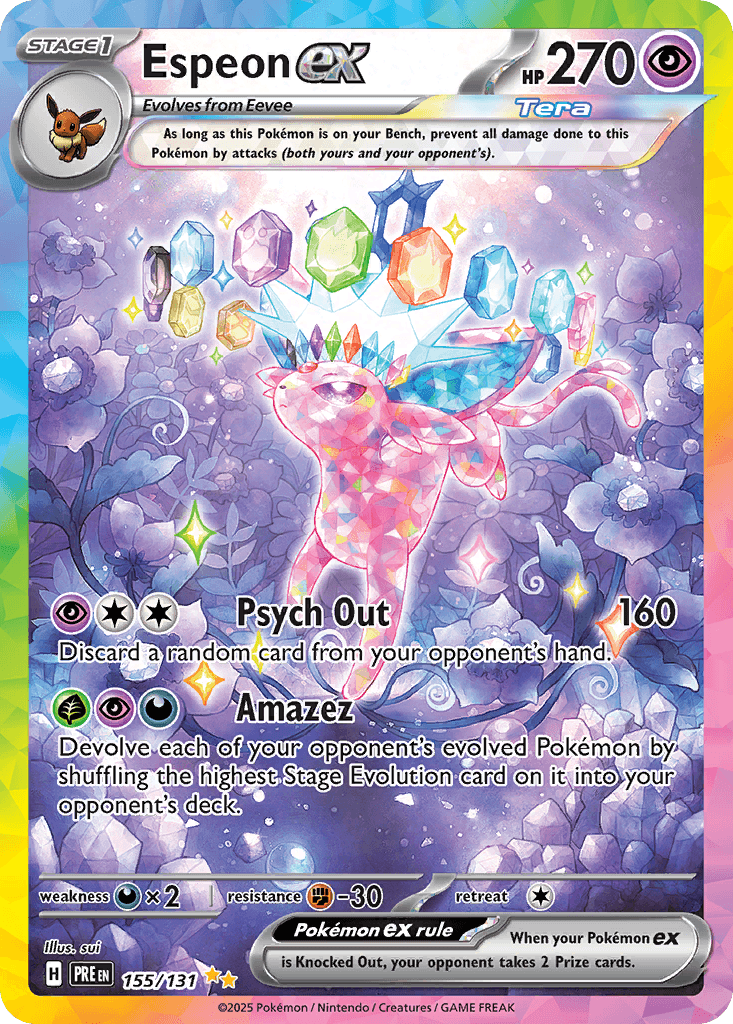 Espeon ex Prismatic Evolutions card