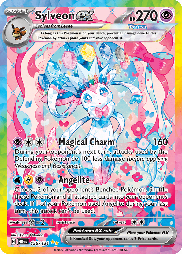 Sylveon ex Prismatic Evolutions card