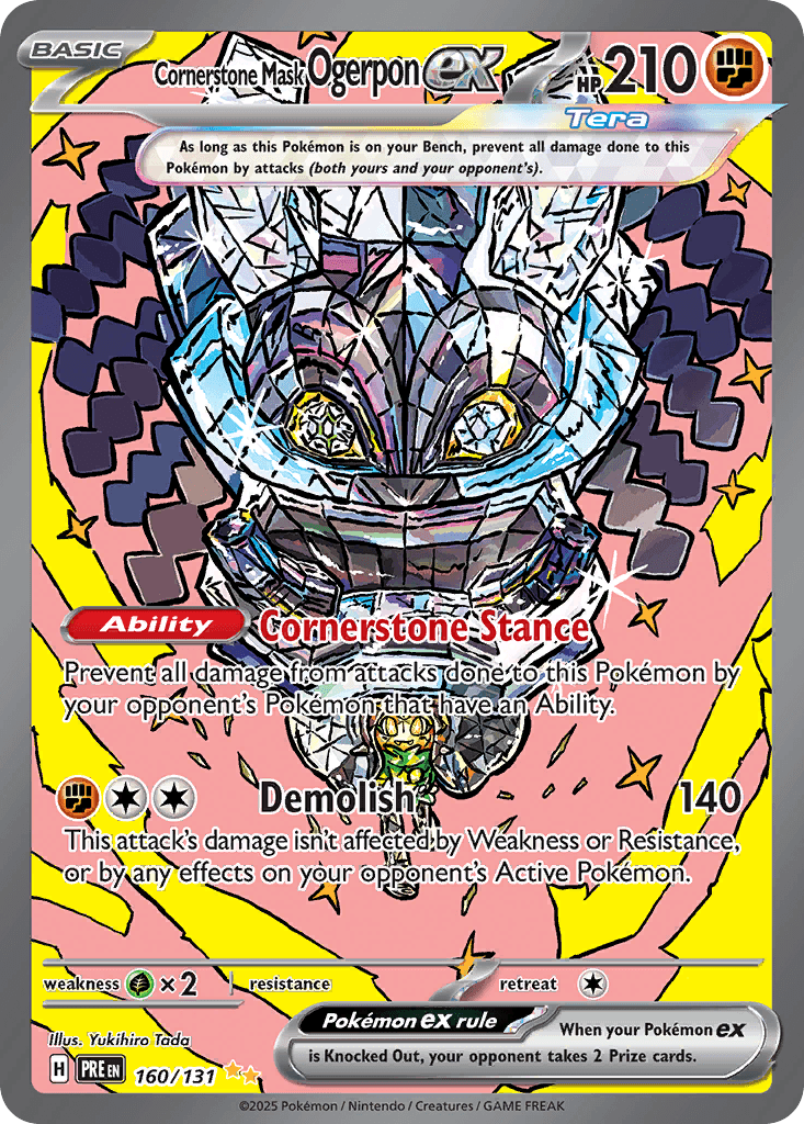 Cornerstone Mask Ogerpon ex Prismatic Evolutions card