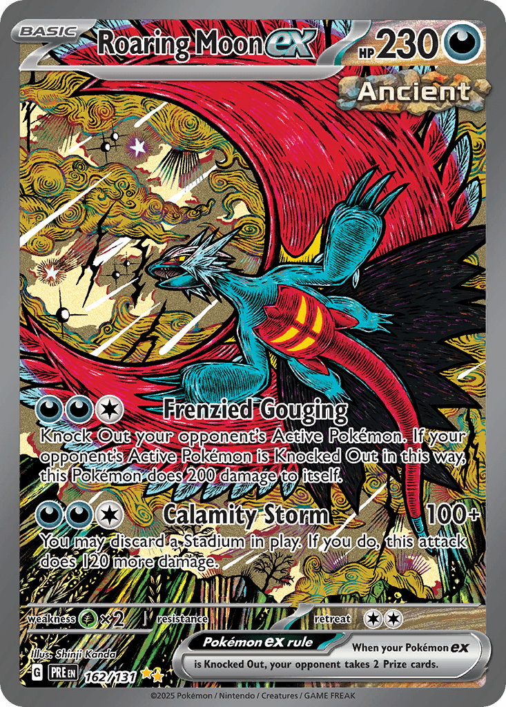 Roaring Moon ex Prismatic Evolutions card