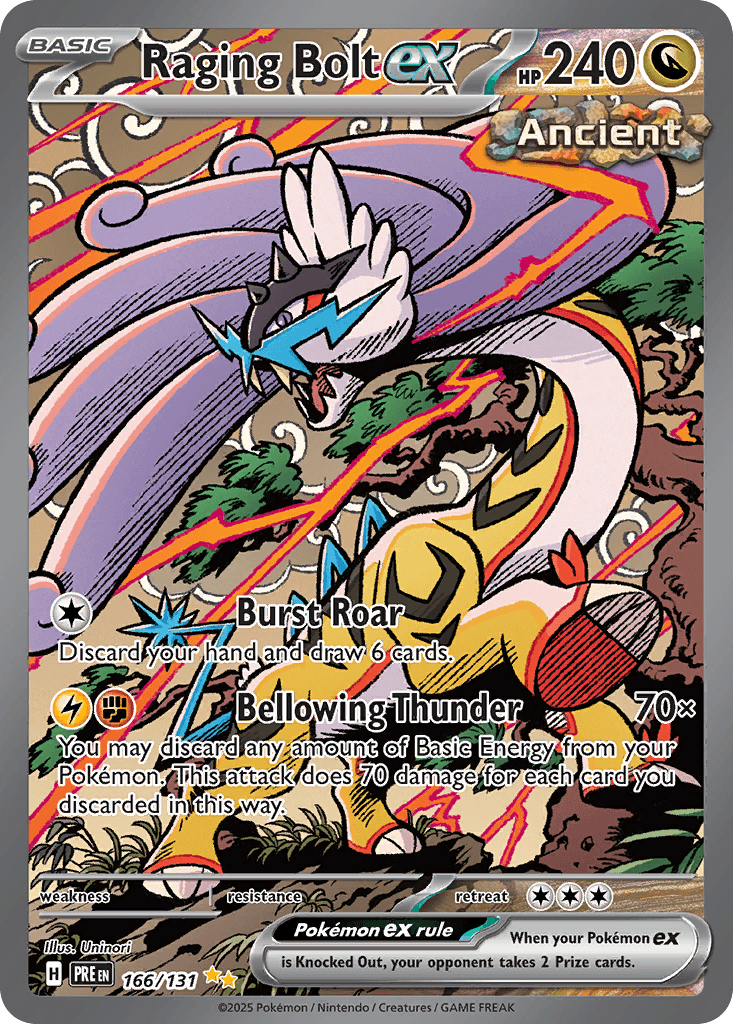 Raging Bolt ex Prismatic Evolutions card