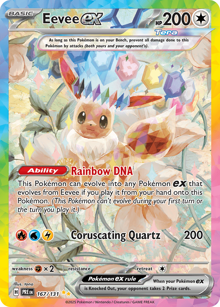 Eevee ex 寶可夢 card