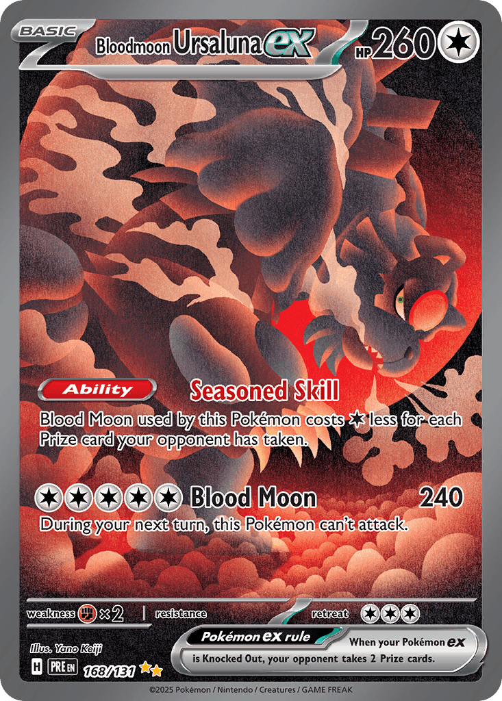 Bloodmoon Ursaluna ex Prismatic Evolutions card