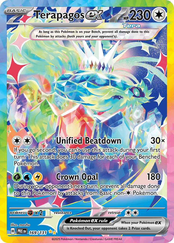 Terapagos ex Prismatic Evolutions card