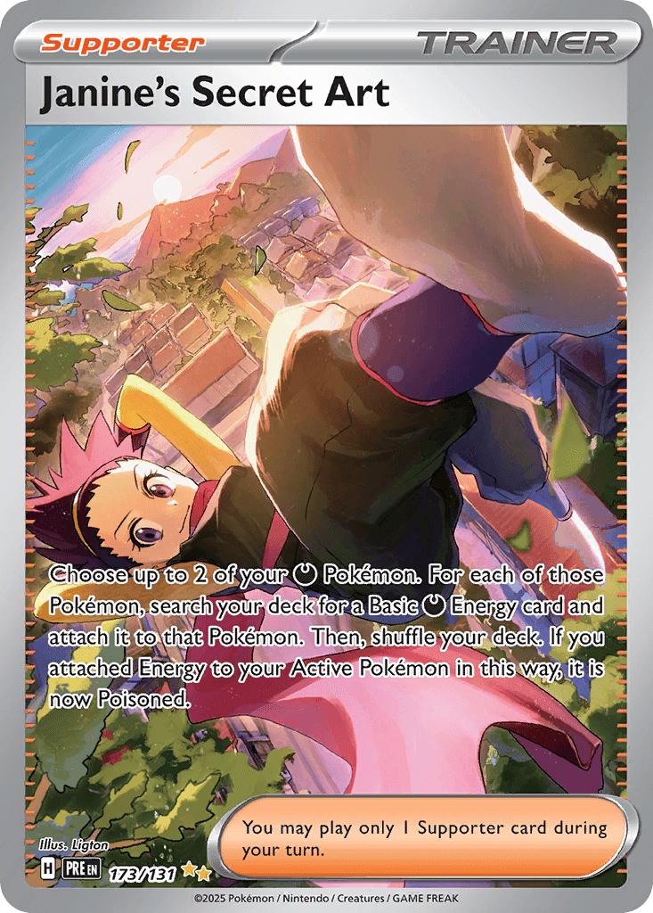 Janine's Secret Art Prismatic Evolutions card