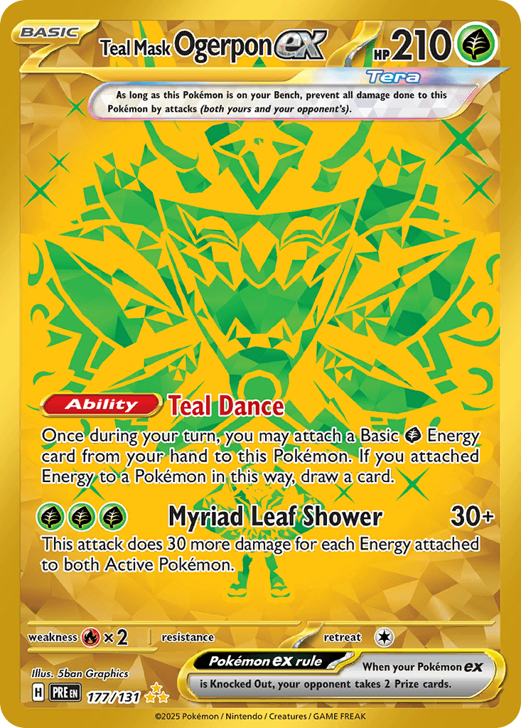 Teal Mask Ogerpon ex Prismatic Evolutions card