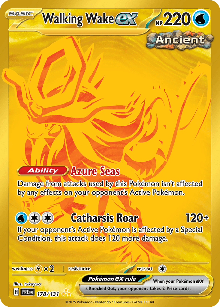 Walking Wake ex Prismatic Evolutions card
