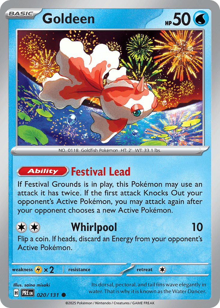 Goldeen Prismatic Evolutions card