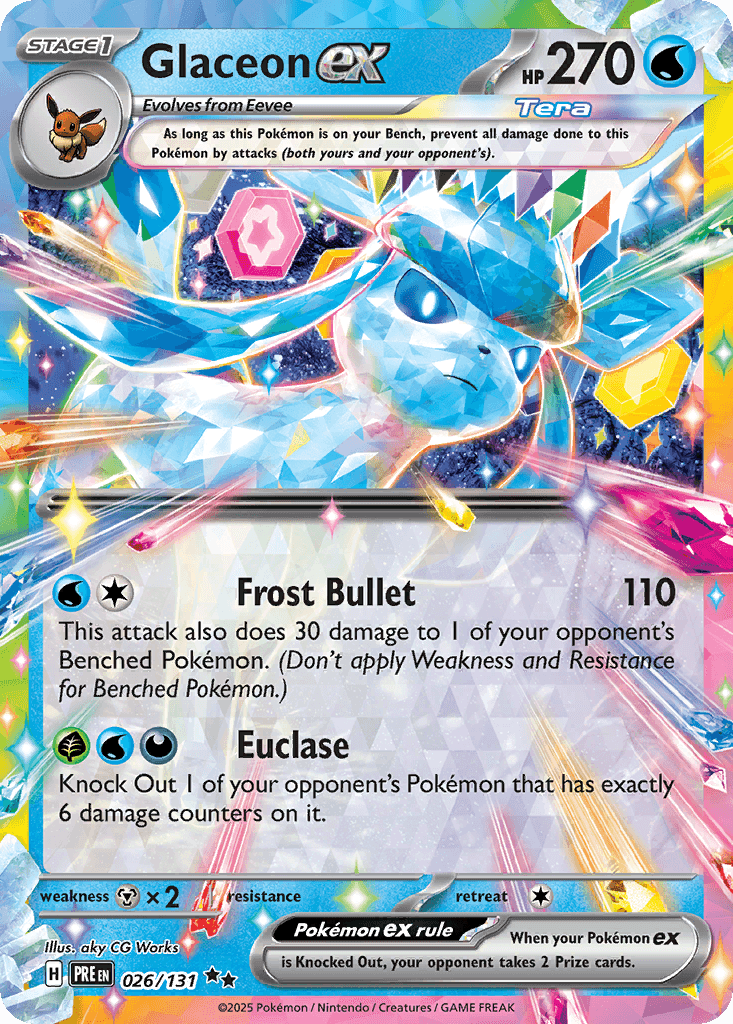 Glaceon ex Prismatic Evolutions card