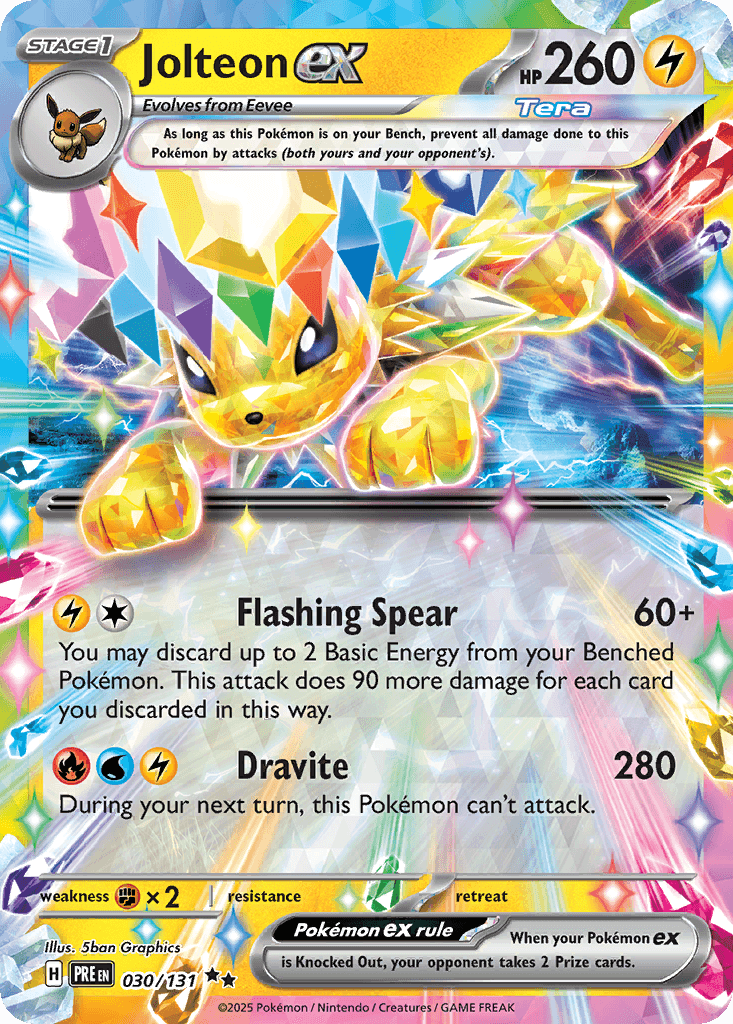 Jolteon ex Prismatic Evolutions card