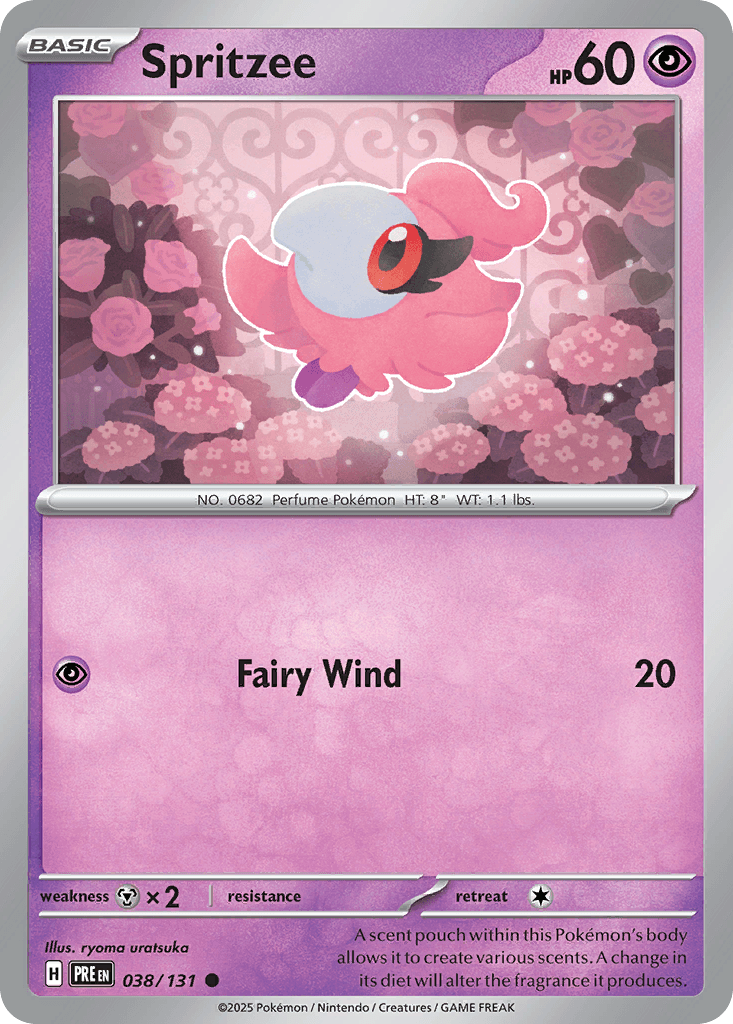 Spritzee Prismatic Evolutions card