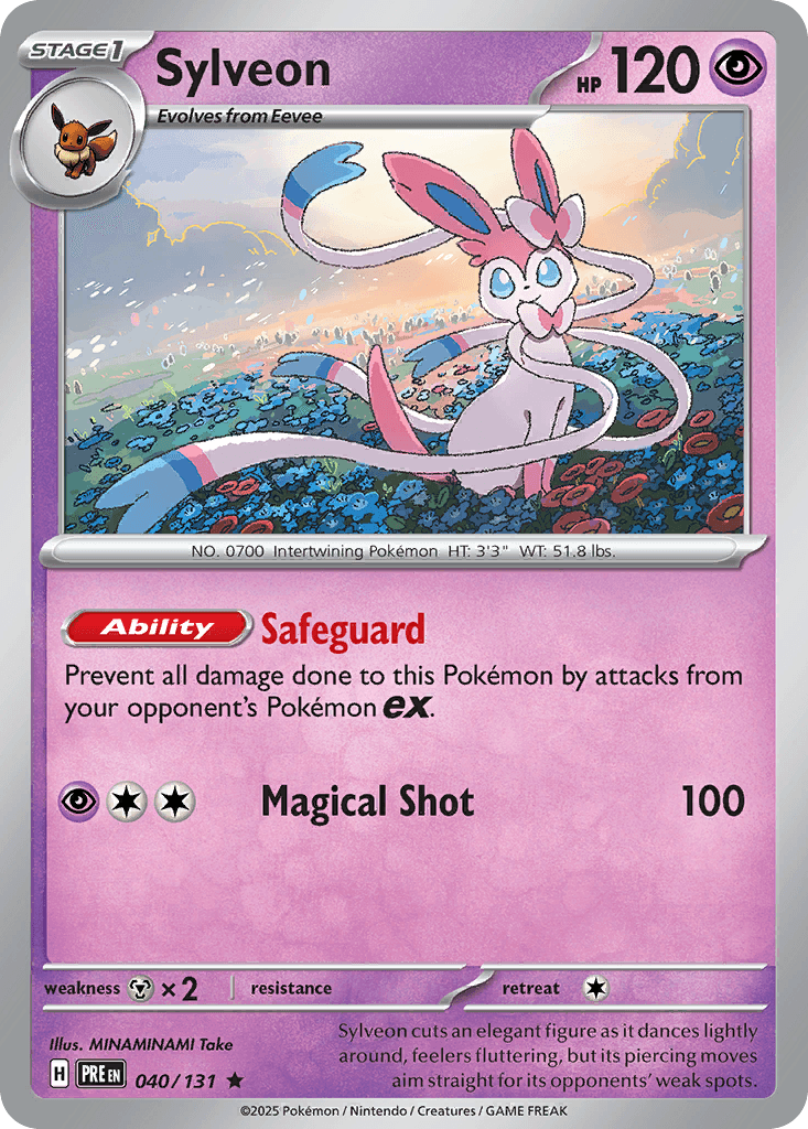 Sylveon Prismatic Evolutions card