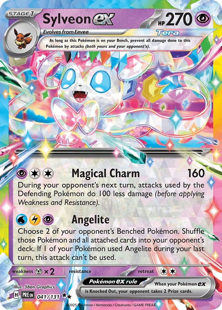 Sylveon ex Prismatic Evolutions card