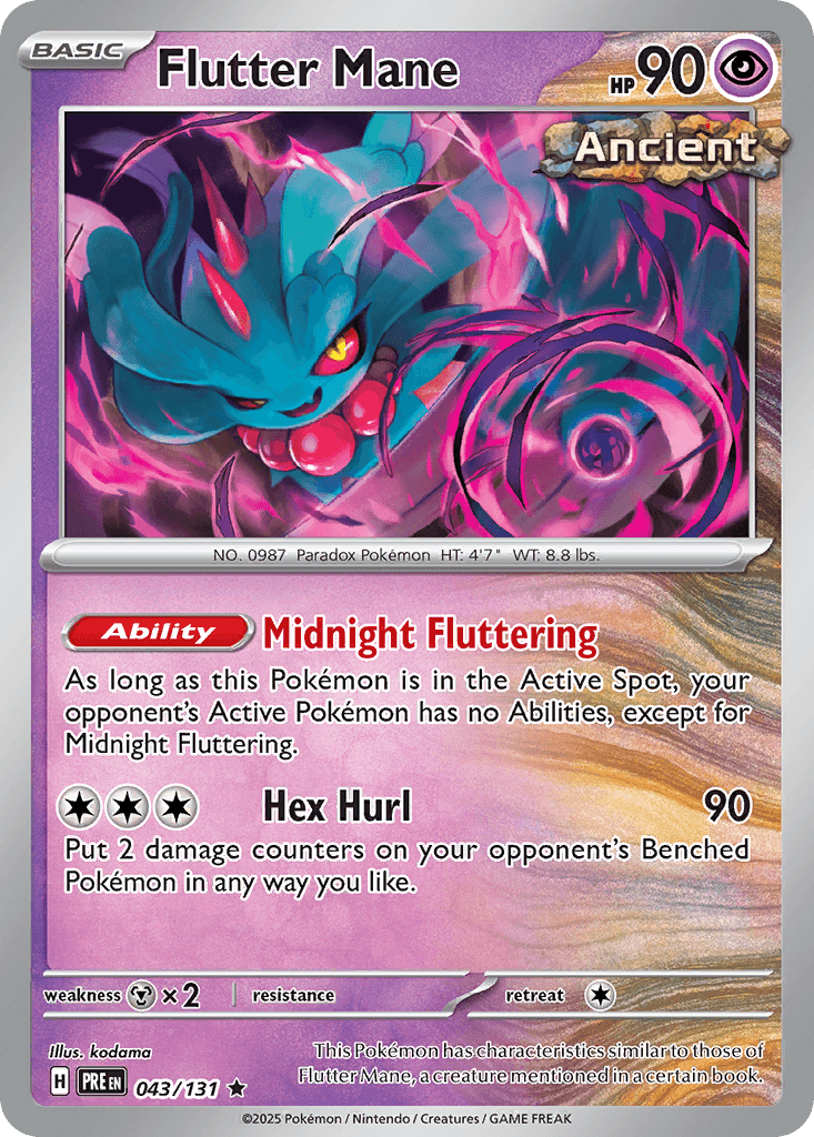 Flutter Mane 寶可夢 card