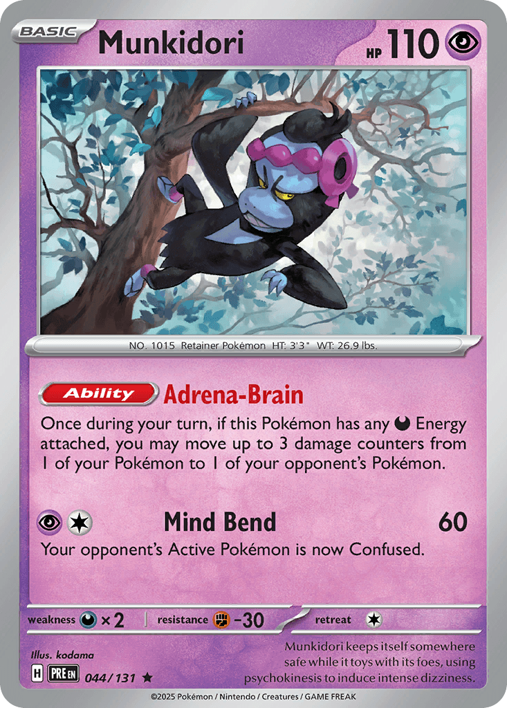 Munkidori Prismatic Evolutions card