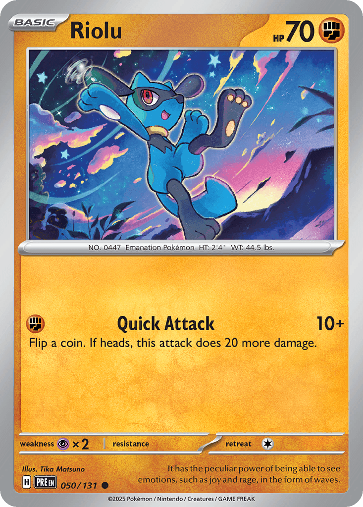 Riolu Prismatic Evolutions card