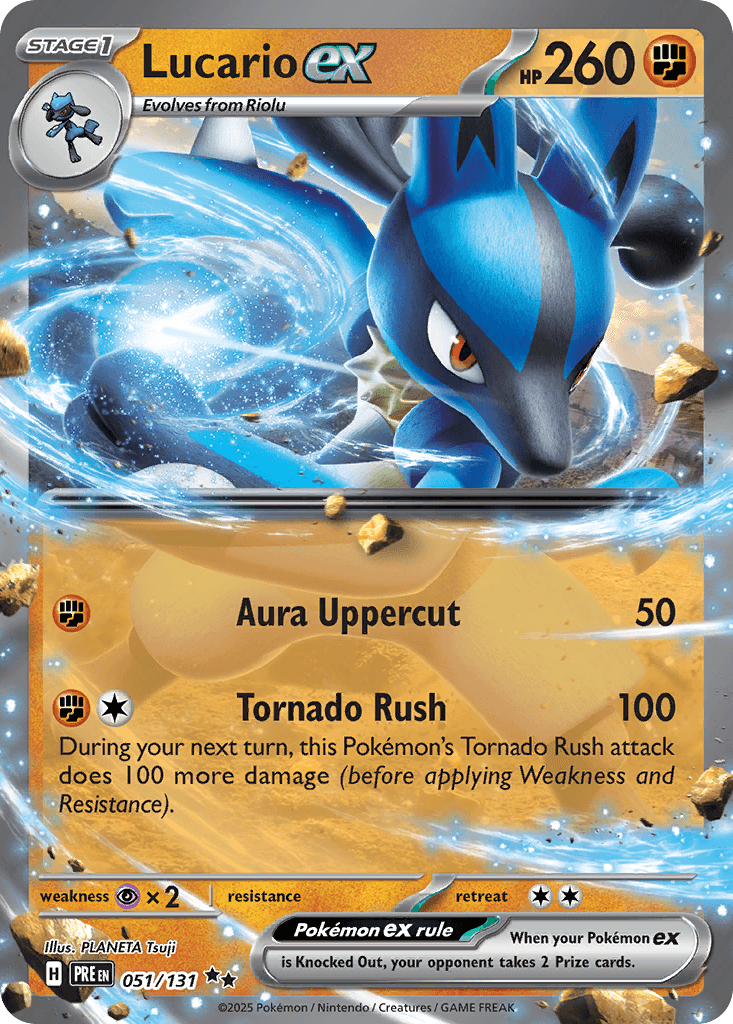 Lucario ex Prismatic Evolutions card
