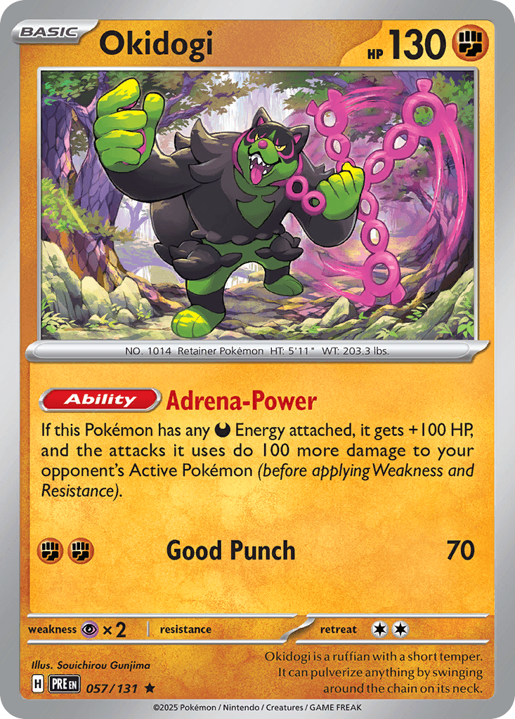 Okidogi Prismatic Evolutions card