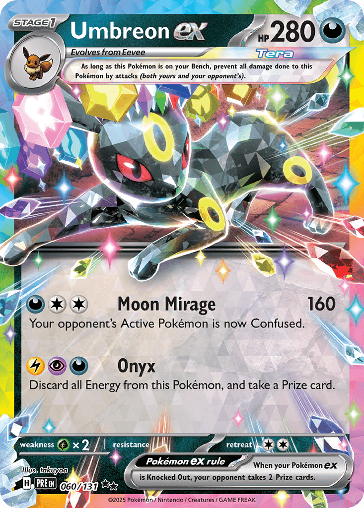 Umbreon ex Prismatic Evolutions card