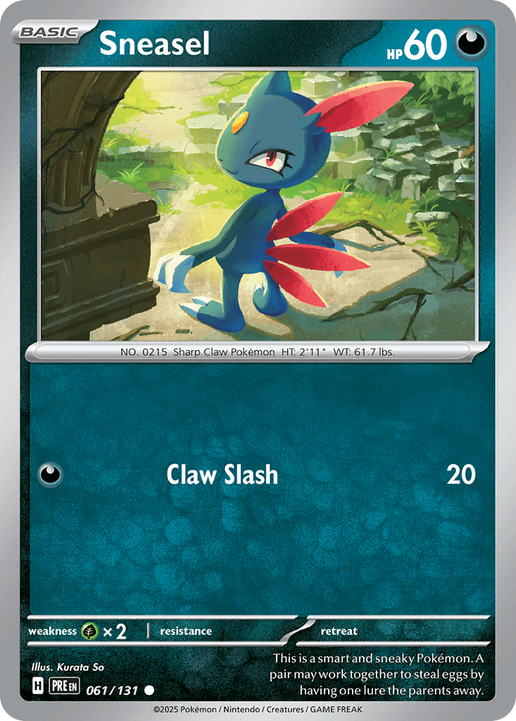Sneasel Prismatic Evolutions card