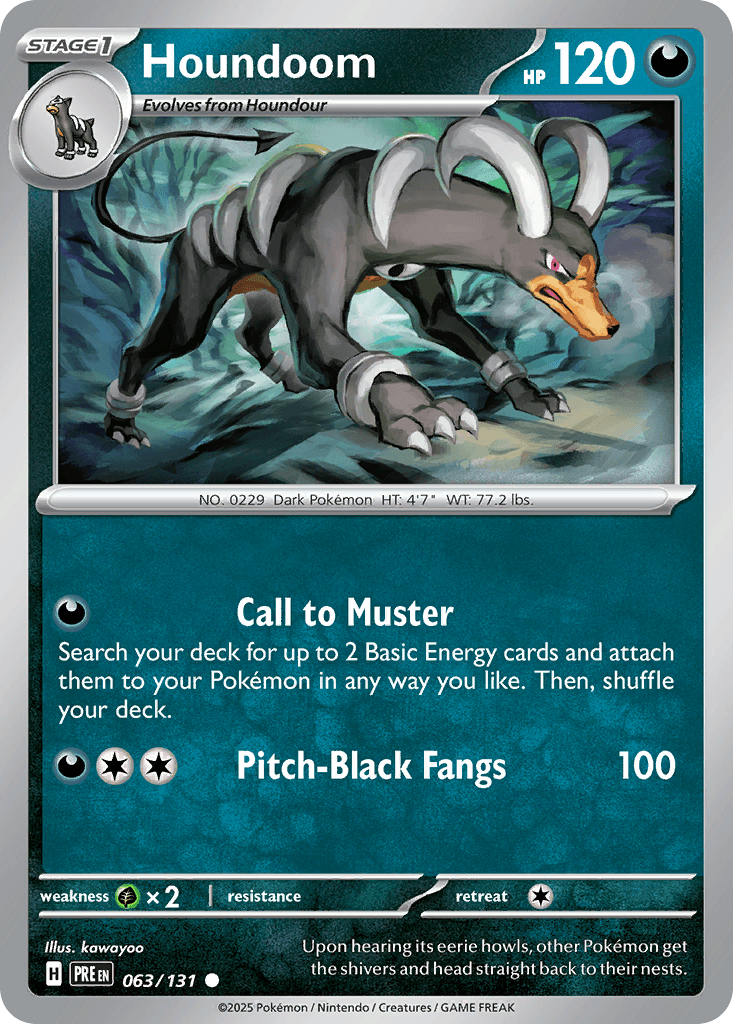 Houndoom Prismatic Evolutions card