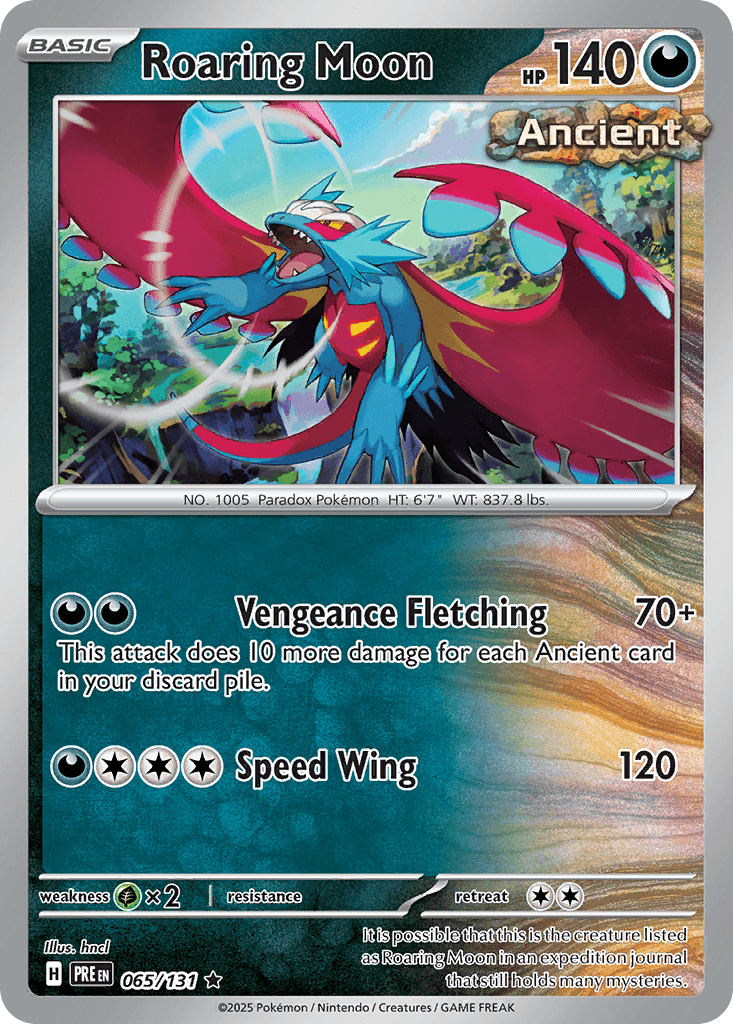 Roaring Moon Prismatic Evolutions card