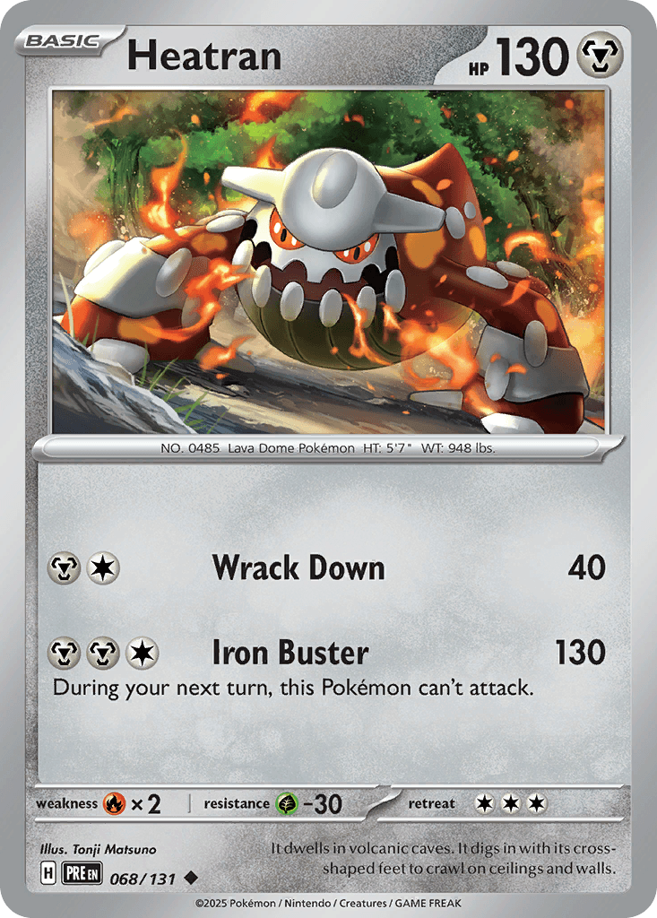 Heatran Prismatic Evolutions card