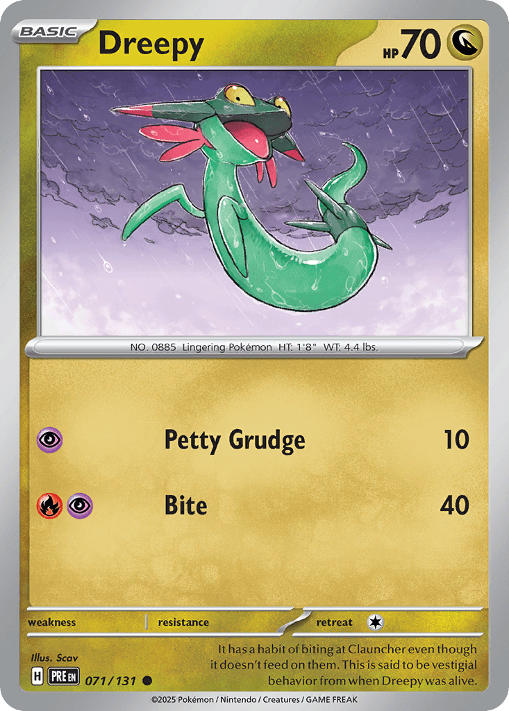 Dreepy Prismatic Evolutions card