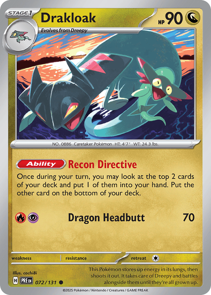 Drakloak Prismatic Evolutions card