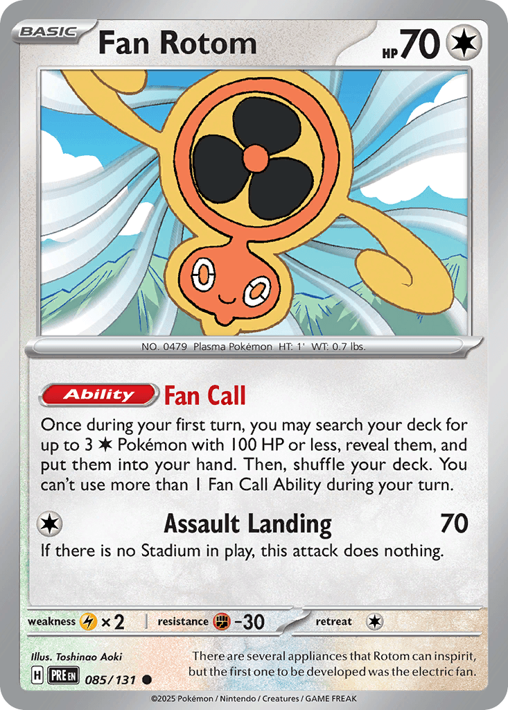 Fan Rotom Prismatic Evolutions card