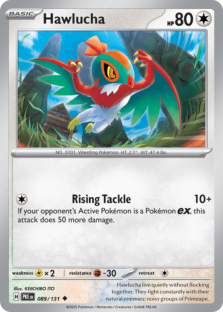 Hawlucha Prismatic Evolutions card