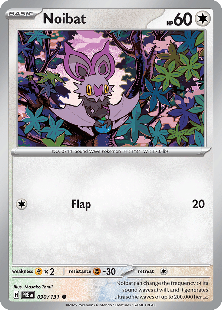 Noibat Prismatic Evolutions card