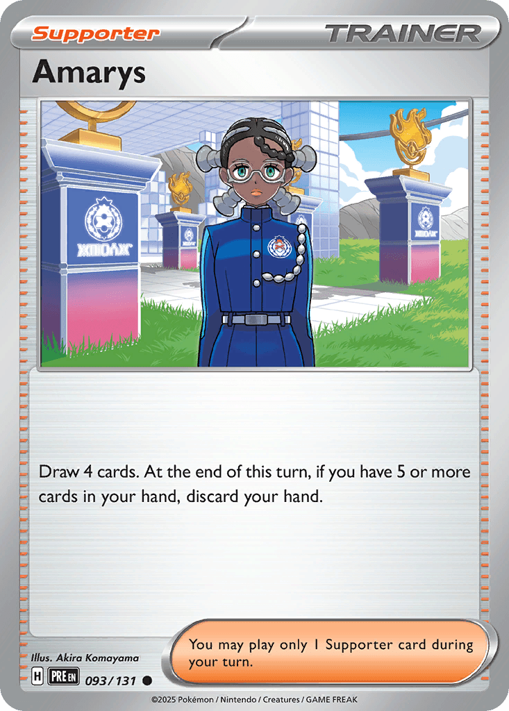 Amarys Prismatic Evolutions card